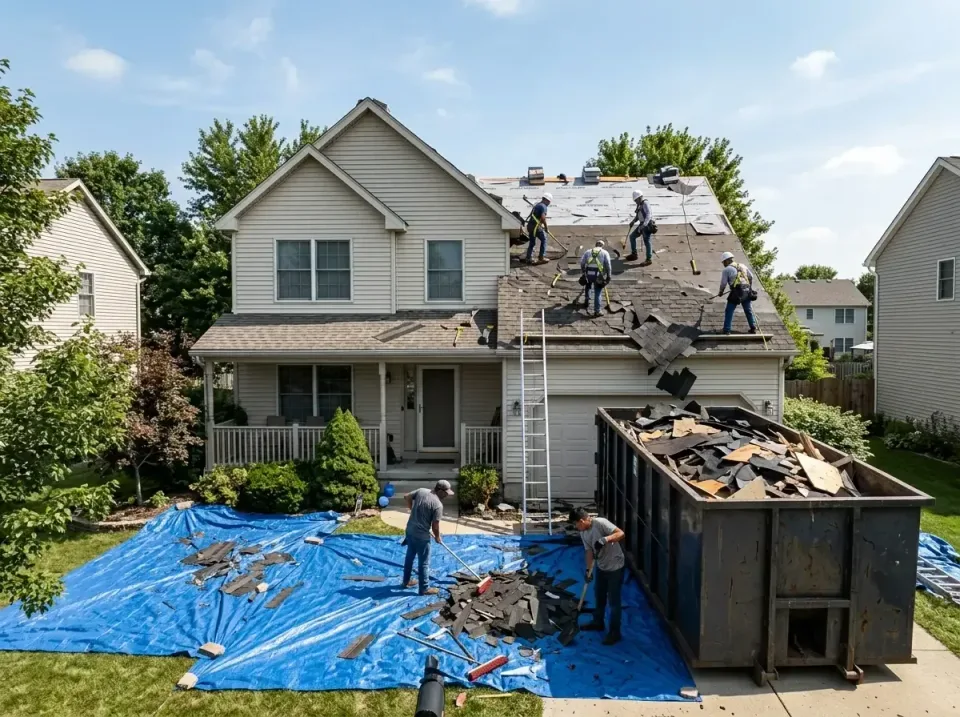 roof-replacement-debris-remova-004 — frequently asked questions, Cheapest Dumpster Rentals in Milan, IL